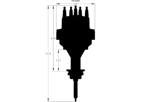 MSD Ignition Sb chrysler 318/360 ready-to-run distributor