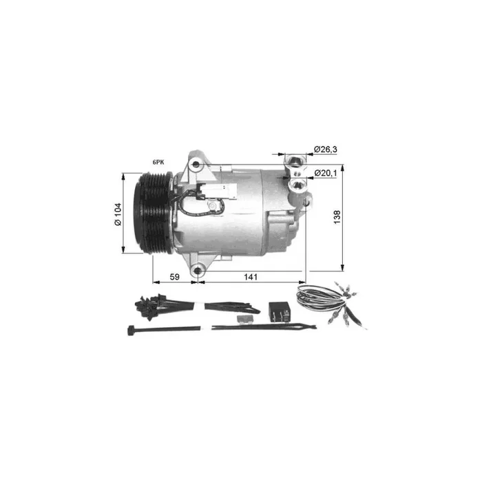 NRF Kompressor, Klimaanlage 32427