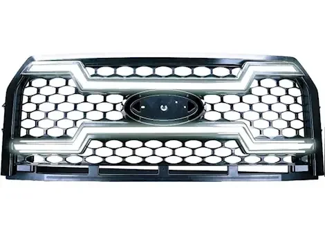 OLM 15-17 f150 grille lights black w/white drl infinite series