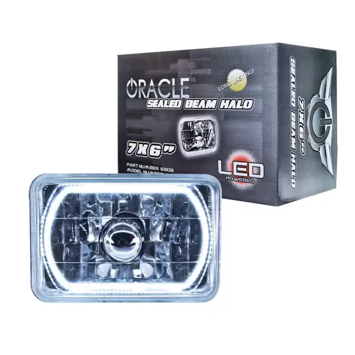 Oracle Pre-Installed Lights 7×6 IN. Sealed Beam – White Halo
