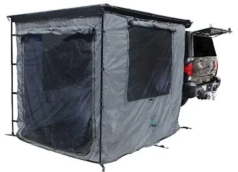 Overland Vehicle Systems Hd nomadic 2.0 awning room enclosure, grey body, green trim (4 walls & floor)