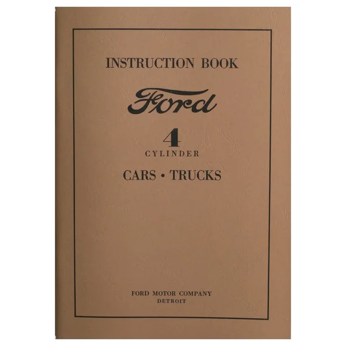 Owners Manual • 1932-34 Ford 4 Cylinder