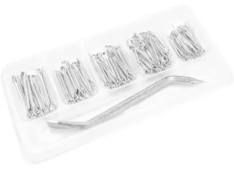 Performance Tool Cotter pin set w/removal tool, 145 pcs