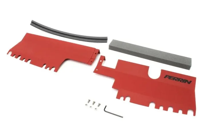 PERRIN 15-21 Subaru WRX/STI Radiator Shroud (Without OEM Intake Scoop) – Red