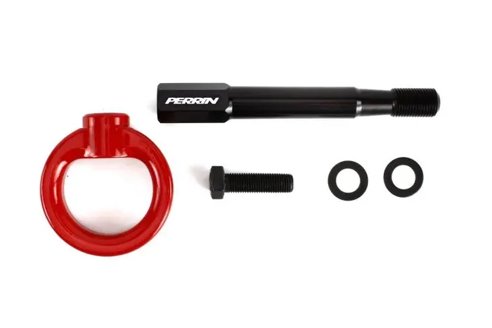PERRIN 22-25 Subaru WRX / 18-23 Crosstrek Tow Hook Kit (Rear) – Red