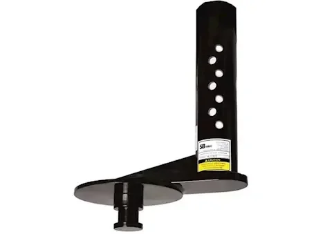 PopUp Gooseneck to Kingpin Adapter, 9 in. Offset – 4 in. Round Tube SB5