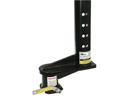 Popup Industries, Inc. 12in offset extended coupler for 4in square tube trailers