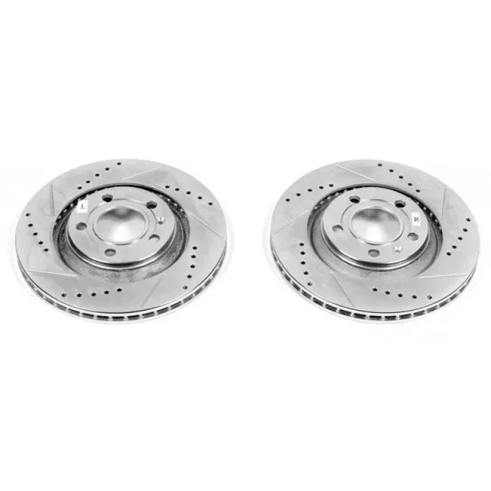 Power Stop 04-09 Audi S4 Rear Evolution Drilled & Slotted Rotors – Pair