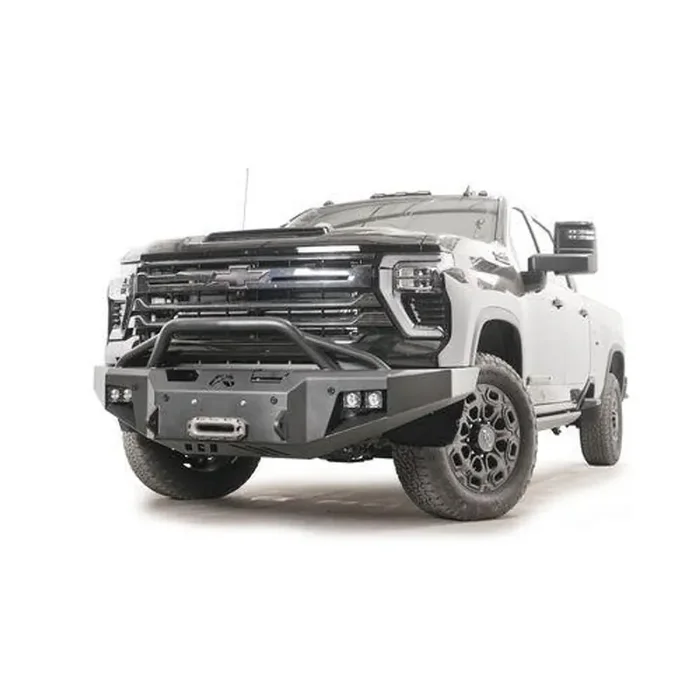 Premium Winch Front Bumper 2 Stage Black Powder Coated w/Pre-Runner Guard CH24-A6152-1