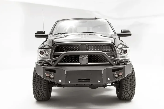 Premium Winch Front Bumper 2 Stage Black Powder Coated w/Pre-Runner Guard DR16-C4052-1