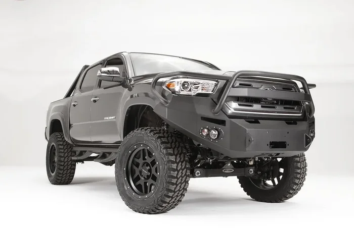 Premium Winch Front Bumper Uncoated/Paintable w/Grill Guard [AWSL] TT16-B3650-B