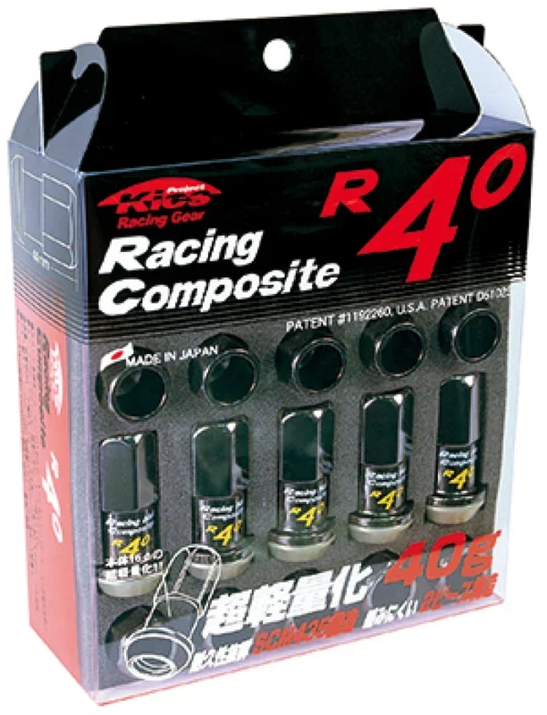 Project Kics 12×1.50 R40 Lug Nuts – Black (20 Pcs) – KRC01K