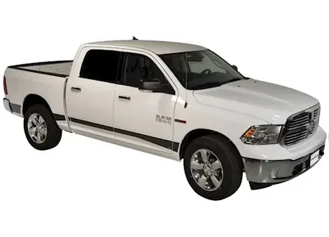 Putco 09-18 ram 1500 crew cab w/o flares 5.7ft bed black platinum 5.5in rocker panels