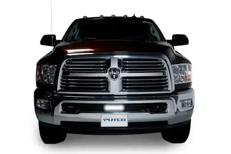 Putco 87175L Stainless Steel Bar Style with 10″ Luminix Light bar Bumper Grille (Black)
