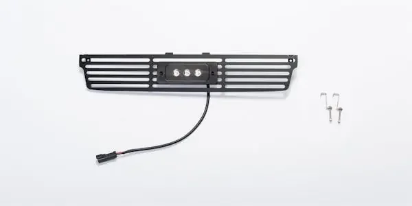 Putco 87196L Stainless Steel Black Bar Design Bumper Grilles with 6″ Flush Luminix Light Bar