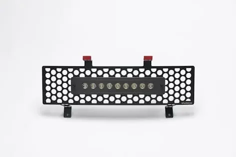 Putco 88165L Stainless Steel Black Punch Design Bumper Insert w/ 10 Luminix Light Bar