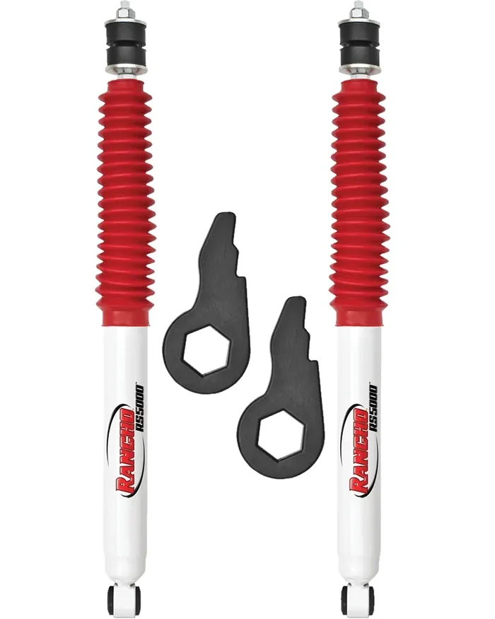 Rancho 2.25″ LEVEL IT Torsion Key System w/RS5000 Front Shocks For 1999-2007 GMC Sierra 1500 4WD