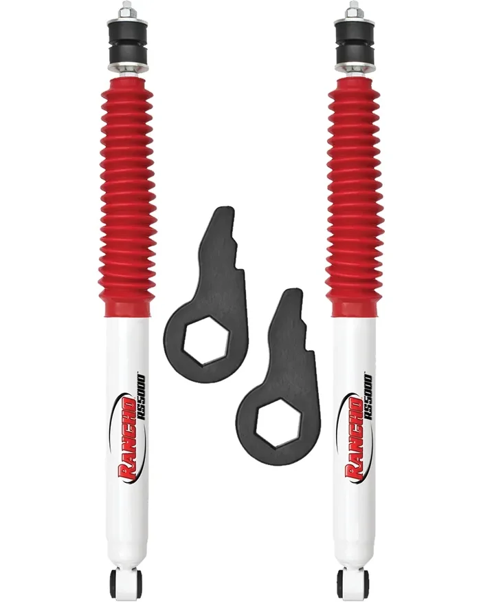 Rancho 2.25″ LEVEL IT Torsion Key System w/RS5000 Front Shocks For 2001-2010 GMC Sierra 3500HD 2WD/4WD