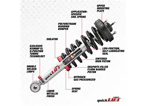 Rancho Quicklift Suspension Loaded Strut RS999935