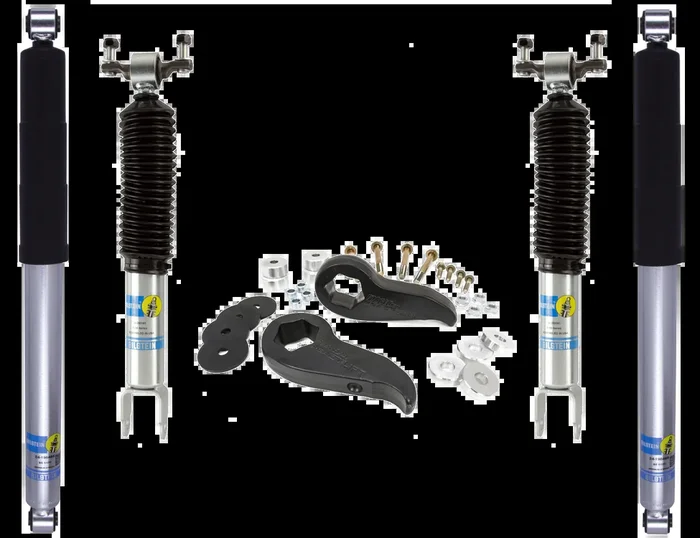 ReadyLift 2″ Levelling Kit with Bilstein 5100 Front Shocks and Bilstein 5100 0-1″ Rear Lift Shocks for 2020-2022 Chevy GMC 3500HD