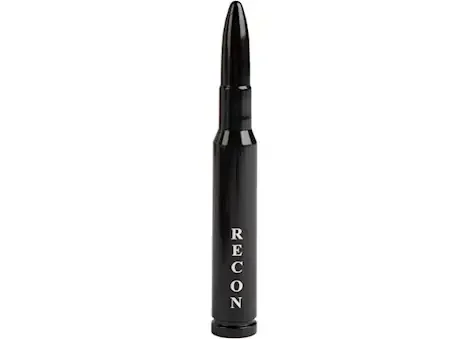 Recon Truck Accessories .50 cal bullet shaped extended range aluminum 8in shorty antenna black