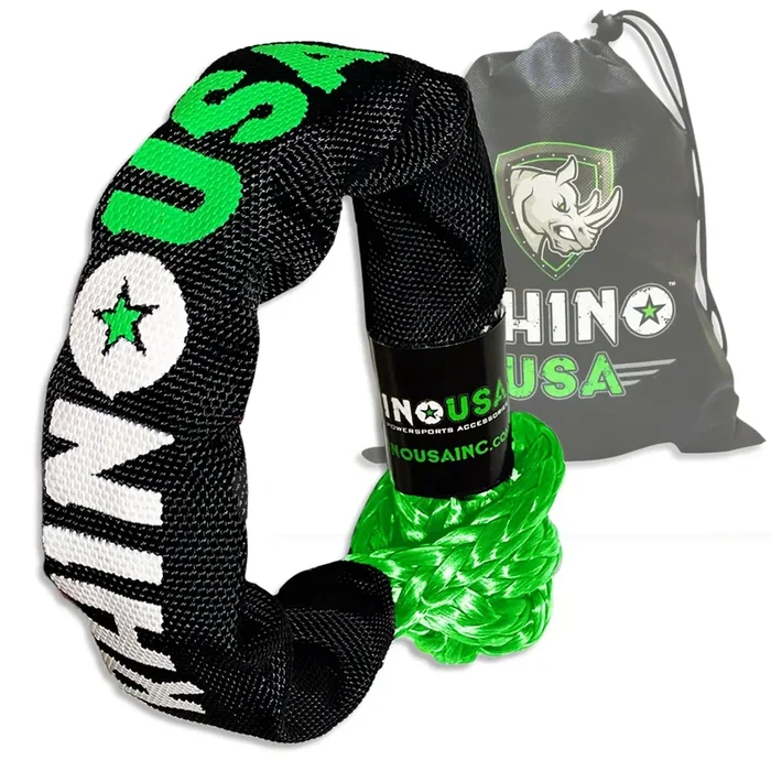 Rhino USA 1/2-Inch x 22-Inch Synthetic Soft Shackle; Green