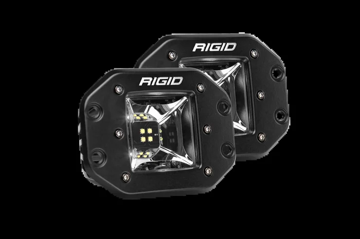 RIGID Scene White Backlight Flush Mount Pair Radiance
