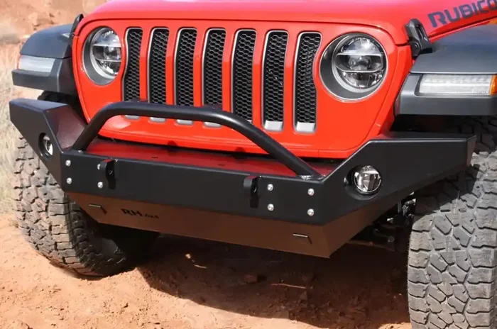 Rock Hard 4×4 Aluminum Patriot Series Full Width Front Bumper for Jeep Wrangler JL 2018 – Current [RH-90244]