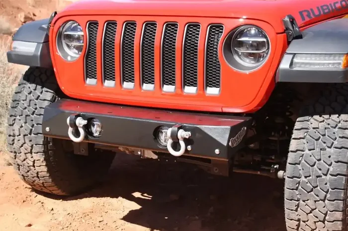 Rock Hard 4×4 Freedom Series Grille Width “Stubby” Front Bumper for Jeep Wrangler JL 2018 – Current [RH-90202]