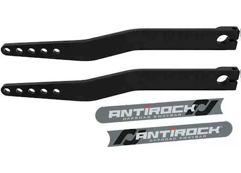 Rock Jock 19.25in antirock steel sway bar arms bent style pair