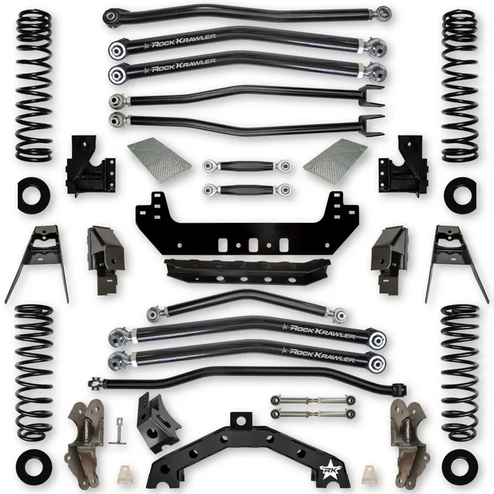 Rock Krawler Gladiator Lift Kit 4.5″ Adventure-X No Limits Long Arm System For 2020-2025 Jeep Gladiator JT