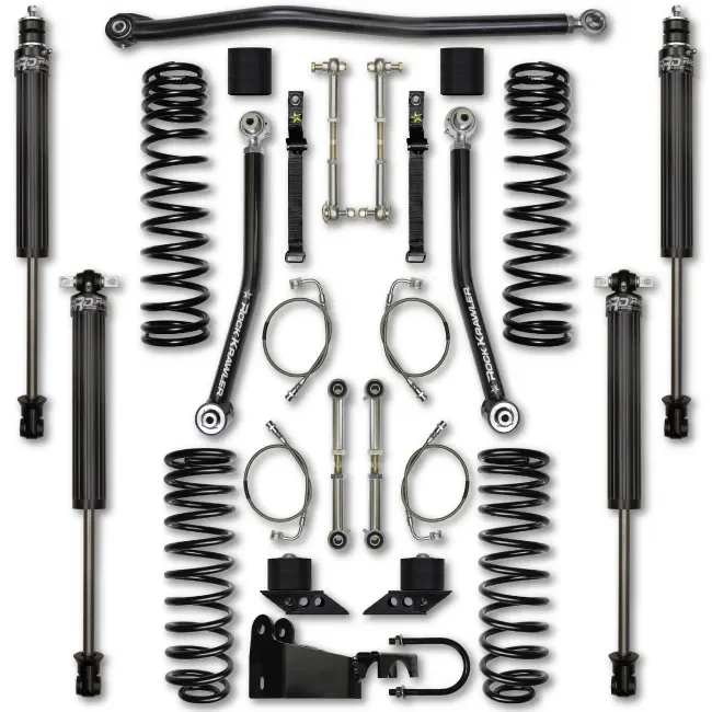 Rock Krawler JKU 3.5″ Flex System Lift Kit w/ Stg 1 Shocks 07-18 Jeep Wrangler JK 4 Dr
