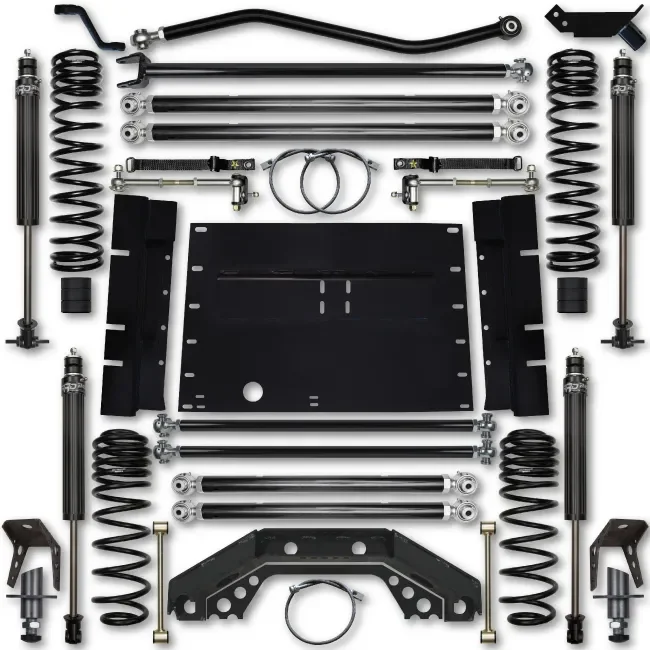 Rock Krawler LJ 3.5″ X Factor 5″ Stretch Stg 1 Long Arm Lift Kit w/ 2.25 RRD Shocks for 04-06 Jeep Wrangler LJ Unlimited