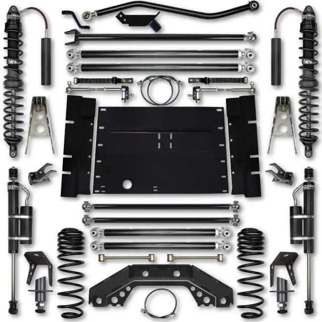 Rock Krawler LJ 4.5″ X Factor 4″ Stretch Stg 2 Lift Kit w/ Remote Reservoir Coilover Shocks for 04-06 Jeep Wrangler LJ Unlimited