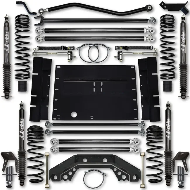 Rock Krawler TJ 3.5″ X Factor 5″ Stretch Long Arm Lift Kit w/ Twin Tube Shocks for 03-06 Jeep Wrangler TJ
