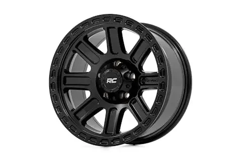 Rough Country 84180912 Rough Country 84 Series Wheel Gloss Black 18×8.5 6×5.5 +0mm