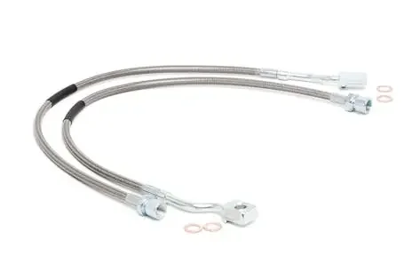 Rough Country 89370 Front Extended Stainless Steel Brake Lines for 5-7.5-inch Lifts