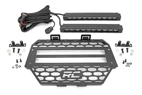 Rough Country 93041 Polaris Dual 10-inch Slimline LED Grille Kit (14-19 RZR 1000)