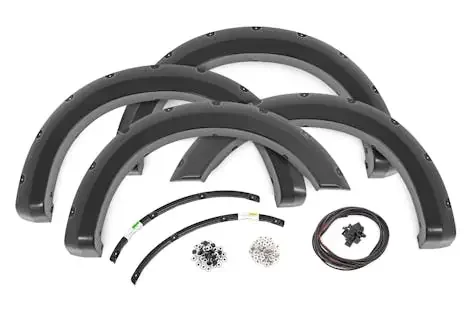 Rough Country F-F20231-PQ Pocket Fender Flares PQ Race Red Ford F-250/F-350 Super Duty (23-24)