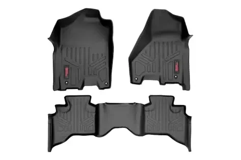 Rough Country M-31212 Heavy Duty Floor Mats – Front & Rear Combo