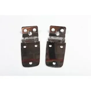 Rugged Ridge 11111.02 Hood Hinges; Stainless Steel; 97-06 Jeep Wrangler TJ