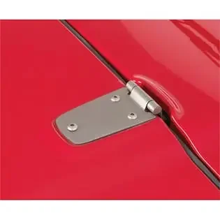 Rugged Ridge 11185.32 Hood Hinge Kit, Satin Stainless Steel