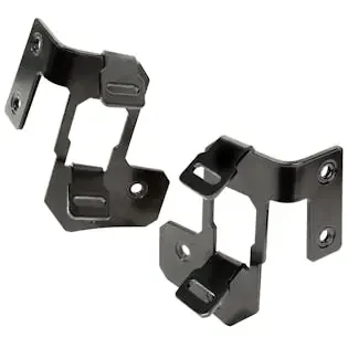 Rugged Ridge 11232.30 A Pillar Light Mount; Semi-Gloss Black; 07-17 Jeep Wrangler JK