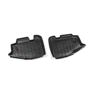 Rugged Ridge 12950.10 Floor Liners; Rear; Black; 97-06 Jeep Wrangler/Unlimited TJ/LJ