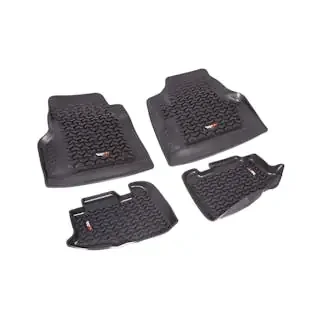 Rugged Ridge 12987.10 Floor Liners; Kit; Black; 97-06 Jeep Wrangler/Unlimited TJ/LJ
