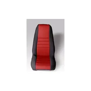 Rugged Ridge 13212.53 Neoprene Front Seat Covers; Red; 76-90 Jeep CJ/Wrangler YJ