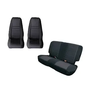 Rugged Ridge 13290.01 Seat Cover Kit, Black