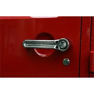 Rugged Ridge 13311.11 Door Handle Cover Kit; Chrome; 07-17 Jeep Wrangler JK