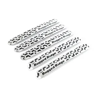 Rugged Ridge 13311.53 Door Handle Inserts, Contrast Tread