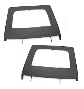 Rugged Ridge 13712.15 Upper Door Kit, Rear, Black